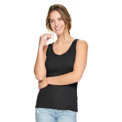 Women's Sonoma Goods For Life® Everyday Ribbed Tank -Sonoma Store 5046234 Black