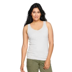 Women's Sonoma Goods For Life® Everyday Ribbed Tank -Sonoma Store 5046234 Heather Gray