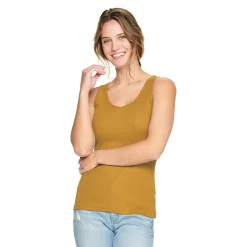 Women's Sonoma Goods For Life® Everyday Ribbed Tank -Sonoma Store 5046234 Warm Ginger