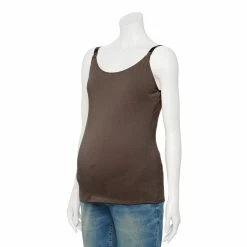 Maternity Sonoma Goods For Life® Nursing Shelf Cami -Sonoma Store 5083322 Bittersweet Merlot