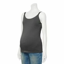 Maternity Sonoma Goods For Life® Nursing Shelf Cami -Sonoma Store 5083322 Black