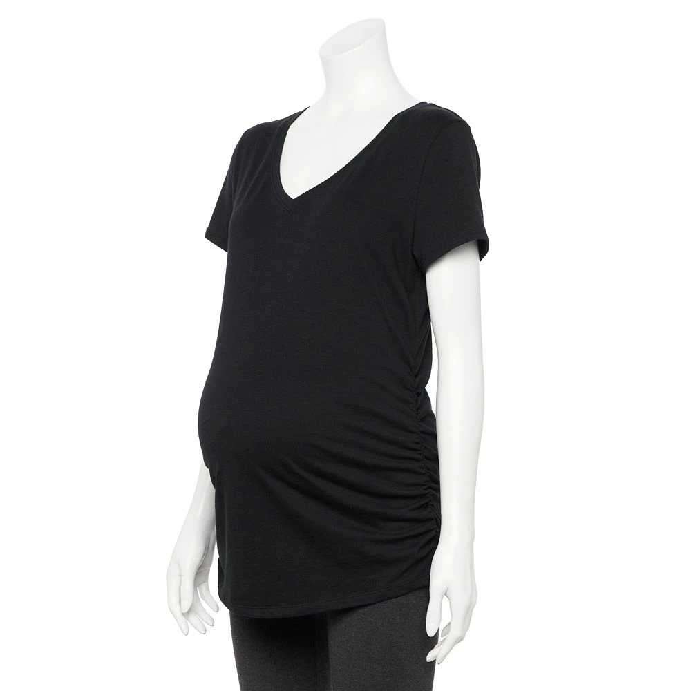 Maternity Sonoma Goods For Life® 2-pack Essential Short Sleeve Tee 6 Maternity Sonoma Goods For Life® 2-pack Essential Short Sleeve Tee - Image 4