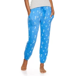 Women's Sonoma Goods For Life® Snit Banded Bottom Pajama Pants -Sonoma Store 5161200 Blue Celestial
