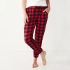 Women's Sonoma Goods For Life® Snit Banded Bottom Pajama Pants -Sonoma Store 5161200 Red Buffalo