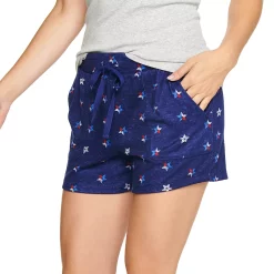 Women's Sonoma Goods For Life® Snit Pajama Shorts -Sonoma Store 5161202 Navy Texas Stars