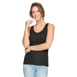 Petite Sonoma Goods For Life® Everyday Rib Tank -Sonoma Store 5216348 Black
