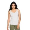 Petite Sonoma Goods For Life® Everyday Rib Tank -Sonoma Store 5216348 Heather Gray
