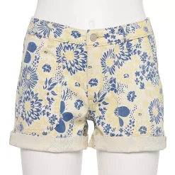 Women's Sonoma Goods For Life® High-Waist 5" Jean Shorts -Sonoma Store 5218635 Blue Floral