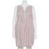Plus Size Sonoma Goods For Life® Pintuck Linen-Blend Dress -Sonoma Store 5223428 Multi Happy Stripe
