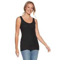 Women's Sonoma Goods For Life® Layering Tank 17 Women's Sonoma Goods For Life® Layering Tank -Sonoma Store 5226500 Black