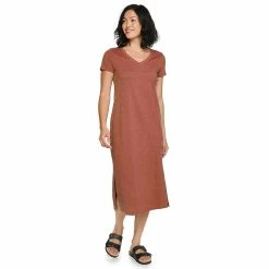Women's Sonoma Goods For Life® Knit Midi T-Shirt Dress -Sonoma Store 5236607 Marsala Flower