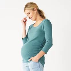 Maternity Sonoma Goods For Life® Essential Scoopneck Tee 15 Maternity Sonoma Goods For Life® Essential Scoopneck Tee -Sonoma Store 5236820 Huxley Blue