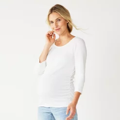 Maternity Sonoma Goods For Life® Essential Scoopneck Tee 13 Maternity Sonoma Goods For Life® Essential Scoopneck Tee -Sonoma Store 5236820 Vital White