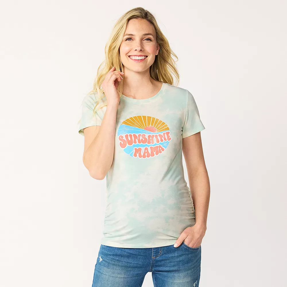 Maternity Sonoma Goods For Life® Fitted Crewneck Graphic Tee 4 Maternity Sonoma Goods For Life® Fitted Crewneck Graphic Tee - Image 2