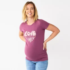 Maternity Sonoma Goods For Life® Fitted Crewneck Graphic Tee 65 Maternity Sonoma Goods For Life® Fitted Crewneck Graphic Tee -Sonoma Store 5237042 Love Makes A Family
