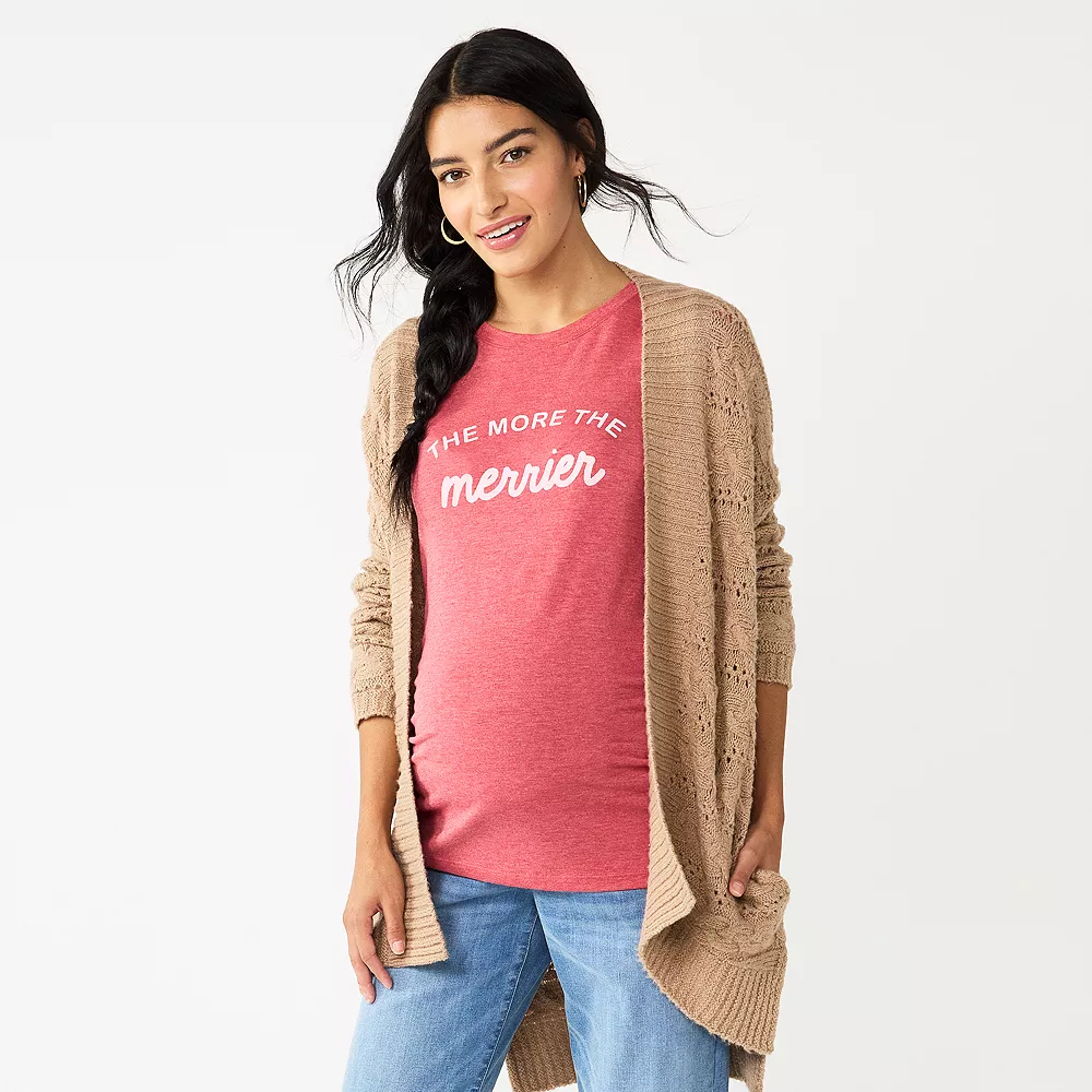 Maternity Sonoma Goods For Life® Fitted Crewneck Graphic Tee 26 Maternity Sonoma Goods For Life® Fitted Crewneck Graphic Tee - Image 24