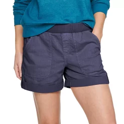 Petite Sonoma Goods For Life® Rib Waistband Utility Shorts -Sonoma Store 5237319 Violet