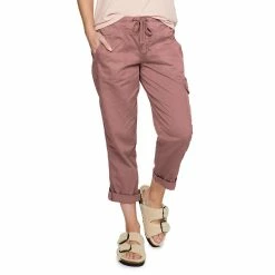 Women's Sonoma Goods For Life® Comfort Waist Utility Capri Pants -Sonoma Store 5237613 Kimberly Mauve