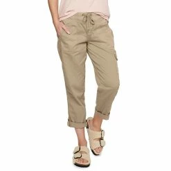 Petite Sonoma Goods For Life® Pull-On Utility Capri Pants -Sonoma Store 5240315 Khaki