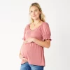 Maternity Sonoma Goods For Life® Smocked Sleeve Babydoll Top