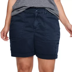 Plus Size Sonoma Goods For Life® Utility Bermuda Shorts -Sonoma Store 5242679 Navy