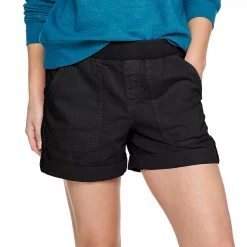 Women's Sonoma Goods For Life® Easy Pull-On 5" Utility Shorts -Sonoma Store 5243307 Black