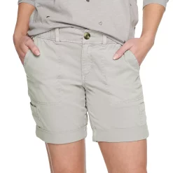 Women's Sonoma Goods For Life® Comfort Waist Utility Bermuda Shorts -Sonoma Store 5243469 Almond