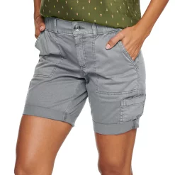Women's Sonoma Goods For Life® Comfort Waist Utility Bermuda Shorts -Sonoma Store 5243469 Light Gray