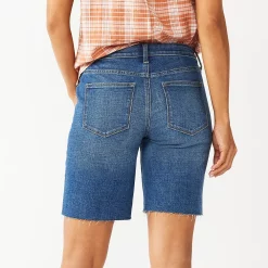 Women's Sonoma Goods For Life® High-Waist 9" Bermuda Jean Shorts -Sonoma Store 5244121 ALT