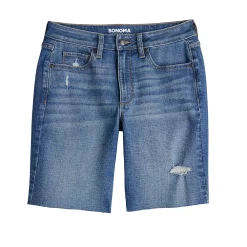 Women's Sonoma Goods For Life® High-Waist 9" Bermuda Jean Shorts -Sonoma Store 5244121 ALT5