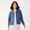 Petite Sonoma Goods For Life® Jean Jacket -Sonoma Store 5245182 Medium Wash
