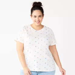 Plus Size Sonoma Goods For Life® Everyday Crewneck Tee -Sonoma Store 5259072 Multi Color Sun