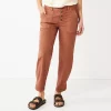 Women's Sonoma Goods For Life® Convertible Tapered-Leg High-Waisted Utility Pants -Sonoma Store 5260735 Cinnamon