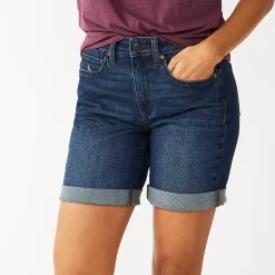 Petite Sonoma Goods For Life® High-Rise Bermuda Jean Shorts