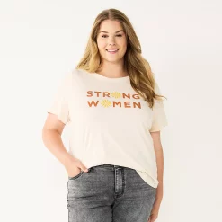 Women's Sonoma Goods For Life® Women's History Month Tee -Sonoma Store 5280615 Strong Woman Cream