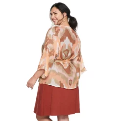Women's Sonoma Goods For Life® Tie-Dye Tie Front Kimono -Sonoma Store 5291761 ALT