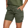Petite Sonoma Goods For Life® Comfort Waist Utility Bermuda Shorts -Sonoma Store 5302595 Olive