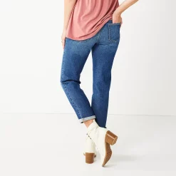 Maternity Sonoma Goods For Life® Over-the-Belly Girlfriend Crop Jeans -Sonoma Store 5355750 ALT