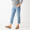 Maternity Sonoma Goods For Life® Over-the-Belly Girlfriend Crop Jeans 2 Maternity Sonoma Goods For Life® Over-the-Belly Girlfriend Crop Jeans -Sonoma Store 5355750 Medium Wash