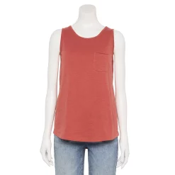 Women's Sonoma Goods For Life® High-Neck Tank -Sonoma Store 5467284 Mauve