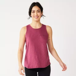 Women's Sonoma Goods For Life® High-Neck Tank -Sonoma Store 5467284 Pink