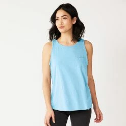 Women's Sonoma Goods For Life® High-Neck Tank -Sonoma Store 5467284 Sky Blue