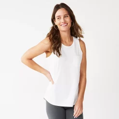 Women's Sonoma Goods For Life® High-Neck Tank -Sonoma Store 5467284 White