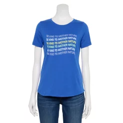Women's Sonoma Goods For Life® Short Sleeve Graphic Tee 19 Women's Sonoma Goods For Life® Short Sleeve Graphic Tee -Sonoma Store 5480871 Blue Mother Earth