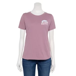Women's Sonoma Goods For Life® Short Sleeve Graphic Tee 22 Women's Sonoma Goods For Life® Short Sleeve Graphic Tee -Sonoma Store 5480871 Mauve Love