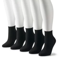 Women's Sonoma Goods For Life® 5 Pack Neutral Color Quarter Socks -Sonoma Store 5497542 Black