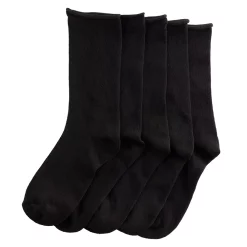 Women's Sonoma Goods For Life® 5-Pack Roll Top Crew Socks 13 Women's Sonoma Goods For Life® 5-Pack Roll Top Crew Socks -Sonoma Store 5497545 ALT