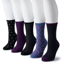 Women's Sonoma Goods For Life® 5-Pack Geo Crew Socks 10 Women's Sonoma Goods For Life® 5-Pack Geo Crew Socks -Sonoma Store 5497546 Gray Multi