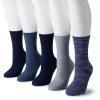 Women's Sonoma Goods For Life® 5-Pack Geo Crew Socks -Sonoma Store 5497546 Navy