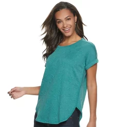 Women's Sonoma Goods For Life® Supersoft Dolman Tunic -Sonoma Store 5499245 Textured Teal